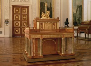 Kirjoituspöytä pienellä kaapilla, kirjoittanut David Roentgen (1743-1807), Neuwied tekijältä Unbekannt