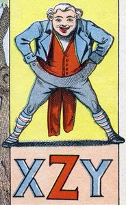 XZY kirjaimet. Kaiverrus "ABC Les Images en Alphabet". Epinaalinen kuvantaminen. Pellerin ja Cie, kirjapainokustantaja, Epinal, 1800-luvun loppu, noin 1890. 10 sivua. Mitat: 19,5 x 13,5 cm tekijältä Unbekannt