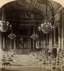 Ballroom, Buckinghamin palatsi, Lontoo. tekijältä Underwood and Underwood