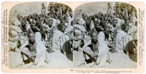 Yhdysvaltain 6. ratsuväen vangiksi ja tuomat nyrkkeilijävangit Tientsin, Kiina, 1901. tekijältä Underwood and Underwood