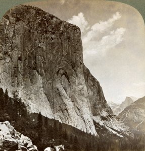 El Capitan ja Half Dome, Yosemite Valley, Kalifornia, Yhdysvallat, 1902 tekijältä Underwood and Underwood