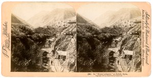 Mount Libanonissa, Zahlahissa, Libanonissa, 1900. tekijältä Underwood and Underwood