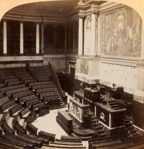 Edustajainhuoneen sisätilat, Pariisi, Ranska, 1900. tekijältä Underwood and Underwood
