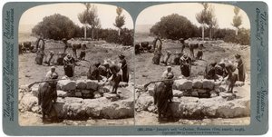 Josephs Well, Dothan, Palestiina, 1900. tekijältä Underwood and Underwood