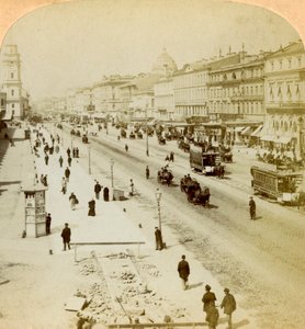 Nevski Prospekt, Pietarin pääkatu, Venäjä, 1897