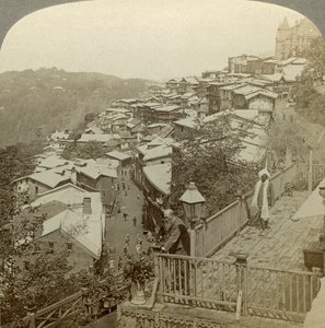 Simla, Intian kesäpääkaupunki, 1900-luku. tekijältä Underwood and Underwood
