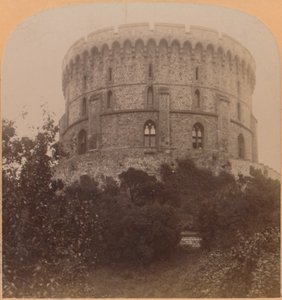 Pyöreä torni, Windsor, Englanti – linnavankila Edward III:sta Kaarle II:een, 1900. tekijältä Underwood and Underwood