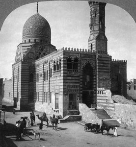 Sulttaani Kait Beyn hautamoskeija, Kairo, Egypti, 1905. tekijältä Underwood and Underwood