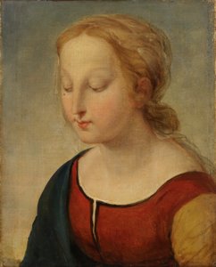 Madonnan pää (teoksesta la Belle Jardiniere)