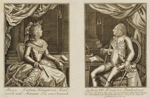 Maria Antonie ja Ludvig XVI tekijältä Unidentified