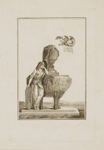 Mytologinen hahmo, joka suree Ludvig XVI:n hautaa tekijältä Unidentified