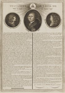 Ludvig XVI:n testamentti tekijältä Unidentified