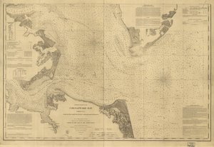 Chesapeake Bay, Sheet no. 1, York River, Hampton Roads, Chesapeake entrance... LOC 99447134 tekijältä United States Coast Survey