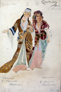 Haaremin naisten puvut Oberon-oopperasta, Carl Maria von Weber tekijältä Unknown