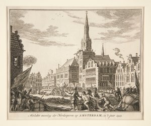 Herdooperien epäonnistunut hyökkäys Amsterdamia vastaan tekijältä Unknown