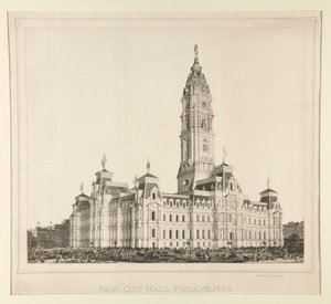 Uusi kaupungintalo, Philadelphia tekijältä Unknown