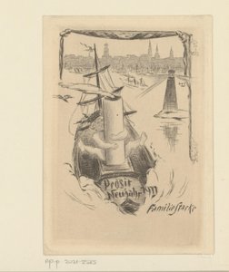 Uudenvuodentoivotus vuodelle 1911 Stacken perheeltä tekijältä Unknown