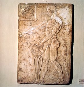 Roomalainen Votiivi-relief urheilijasta republikaanikaudelta, Rooma, 200-luku eKr tekijältä Unknown