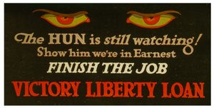 Hunit katsovat edelleen! Näytä hänelle, että hän oli tosissaan - lopeta työ Victory Liberty Loan.rnc.1917 tekijältä Unknown