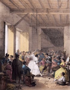 1800-luvun Bohemian Ball - Mustalaisten tanssi 1800-luvulla tekijältä Unknown artist
