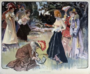 Kunniaasia: naisten kaksintaistelu miekan kanssa tekijältä Unknown artist