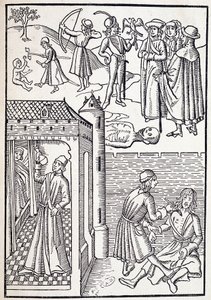 Urologi ja kirurgi 1400-luvulla. tekijältä Unknown artist