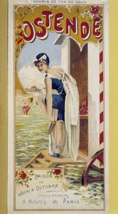 Mainosjuliste Oostendelle, 1800-luvun loppu tekijältä Unknown artist