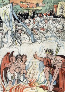 Uskonnollisten julkisten tapahtumien, kulkueiden ja pyhiinvaellusten kieltämisen jälkeen Ranskassa aloitetaan uudelleen Kuvituslehdestä "Le pelerin" toukokuussa 1921. tekijältä Unknown Artist