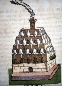 Alkemia: Athanor Four Pietro Andrea Mattiolin (Matthiole) (1500-1577) kirjasta. Frankfurt tekijältä Unknown artist