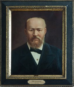 Alexandre Ostrovski - Näyttelijä Alexander N. Ostrovskin (1823-1886) muotokuva, Nimetön. Öljy kankaalle, 1800-luvun toinen puolisko, A. Ostrovskin valtionmuseo, Shchelykovo tekijältä Unknown artist