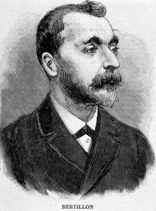 Alphonse Bertillon (1853-1914), ranskalainen tutkija, antropometrian luoja. tekijältä Unknown artist