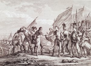 Amerikan vapaussota: kenraali Burgoynen antautuminen Saratogassa tekijältä Unknown artist