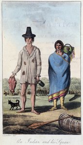 Intiaani ja hänen squaw, Kanada tekijältä Unknown artist