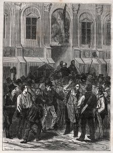 Armand Barbes, Ranskan vallankumouksellinen (1809-1870) ennen pidätystä 12. toukokuuta 1839 - Kaiverrus vuodelta 1882 kirjaan "Histoire de dix ans: 1830-1840" Louis-Blanc (1811-1882) tekijältä Unknown artist