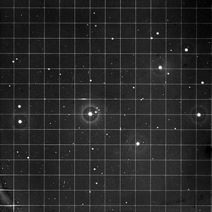 Tähtitieteellinen lasilevyn dia Pleiades-sumusta (lasinegatiivi) tekijältä Unknown Artist