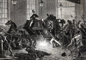 Felice Orsinin hyökkäys Napoleon III:ta vastaan 1.1.1858 - Henri Martinin elokuvassa L