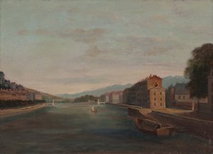 Isèren pankit Grenoblessa 1864 (Öljy kankaalle) tekijältä Unknown artist