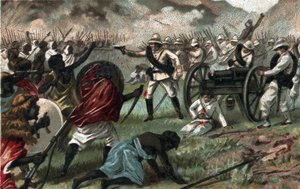 Abba Kariman taistelu (Adoua, Etiopia) Etiopian ja Italian välillä tekijältä Unknown artist