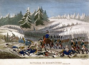 Hohenlindenin taistelu 3. joulukuuta tekijältä Unknown artist