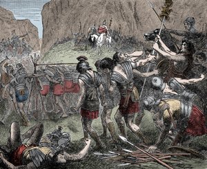 Caudine Forksin taistelu - Caudine Forksin taistelu (Furculae Caudinae) - 321 eKr. roomalaisten ja samnilaisten välillä toisen samniittisodan aikana tekijältä Unknown artist