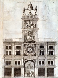 Venetsian san Marcon kirkon kellotorni. Sivu Roccan De campanisilta tekijältä Unknown artist