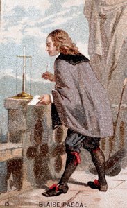 Blaise Pascal (1623 - 1662) ennen barometria tekijältä Unknown artist
