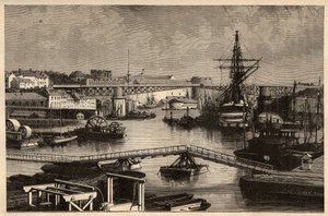 Brest - Sotasatama - Finistere - Bretagne - kaiverrus kirjaimella "" PATRIE"" - PECTURESSE RANSKAN KUVAUS 6 NITEESSÄ LUCIEN HUARD - 1800-luvun loppu tekijältä Unknown artist