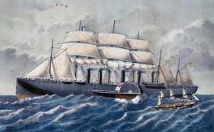 Brittihöyrylaiva Great Eastern tekijältä Unknown artist