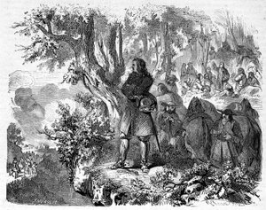 Camisardit Cévennesissä. 1800-luvun kaiverrus. tekijältä Unknown artist