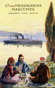 Ranskalaisen varustamon pahvi maailmanlaajuisesti. tekijältä Unknown artist