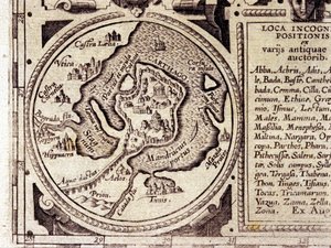Karthago-näkymä Tunisinlahdelle 1600-luvun historiallisessa kartastossa. tekijältä Unknown artist