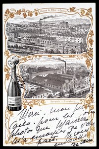 Chateau de Beijing Epernayssa ja Champagne "Mercierin" Luxemburgin sivuliike, 20. vuosisadan alku tekijältä Unknown Artist