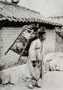 Kanakauppias, Korea, 1800-luvun loppu tekijältä Unknown artist