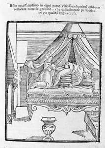 Synnytyskohtaus Scipione Mercurin "Della Commaren" jälkeen tekijältä Unknown artist